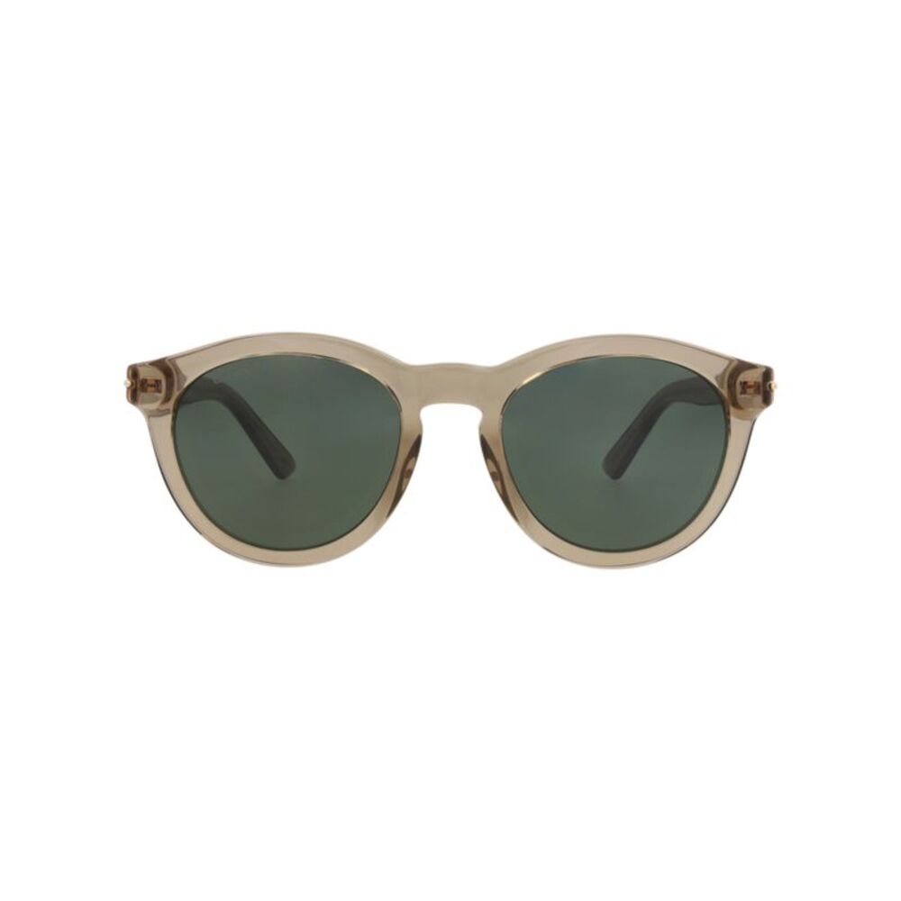 Gucci Round-Frame Recycled Acetate Sunglasses Brown Mens